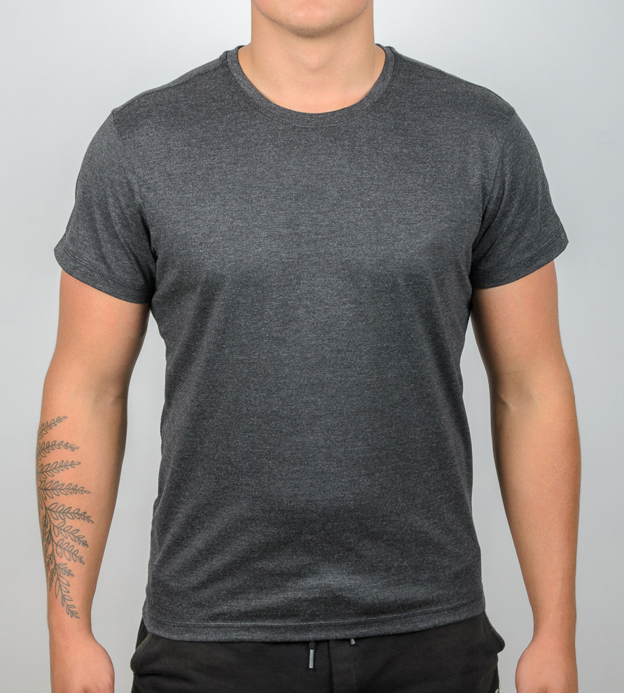Футболка МЕЛАНЖ Однотонна 1300м (Уп.4шт M-XXL)