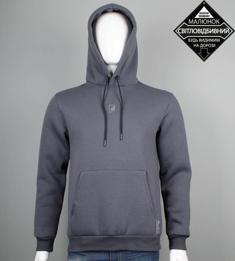 Худі тринитка Fero Reflective 9425к (Уп.4шт M-XXL)
