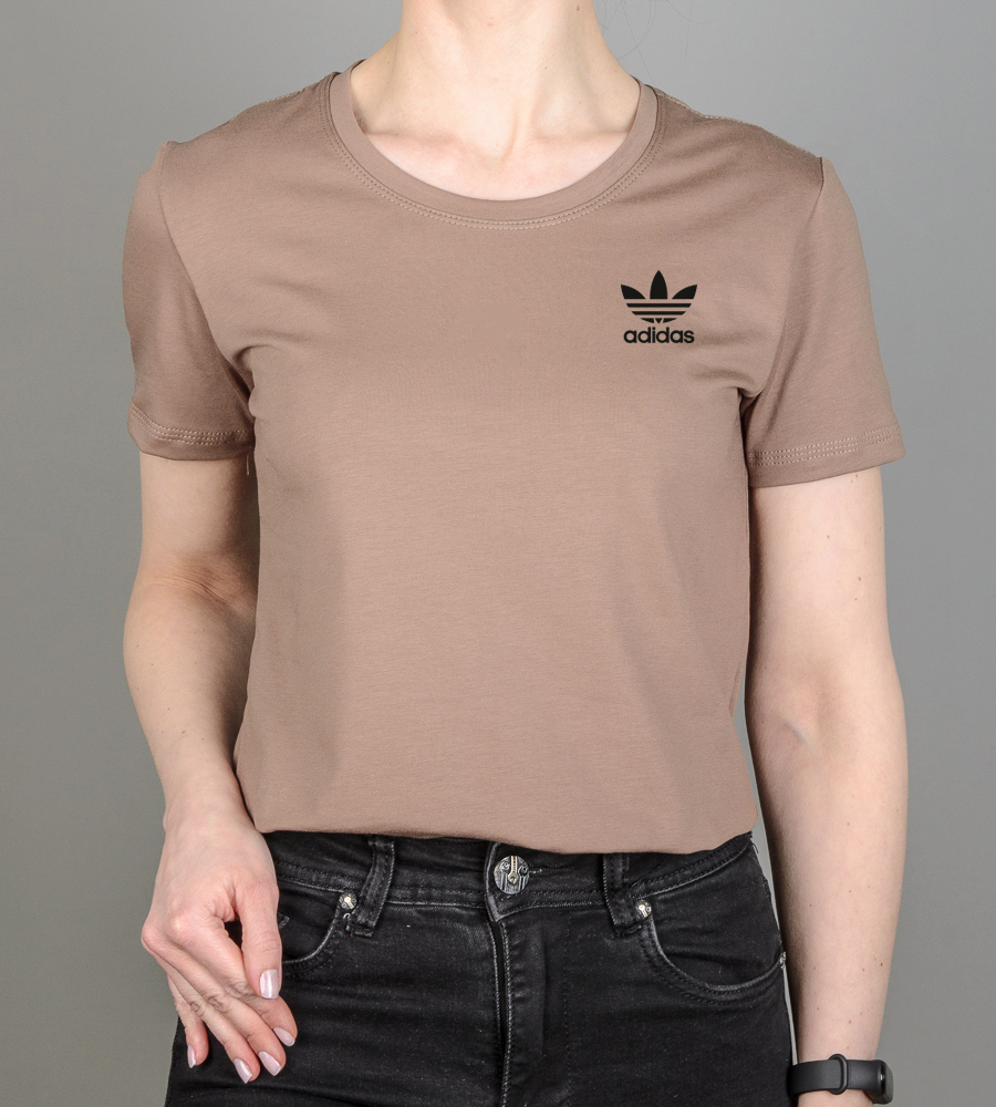 Футболка жіноча ADIDAS Бежевий 2111ж (1шт)