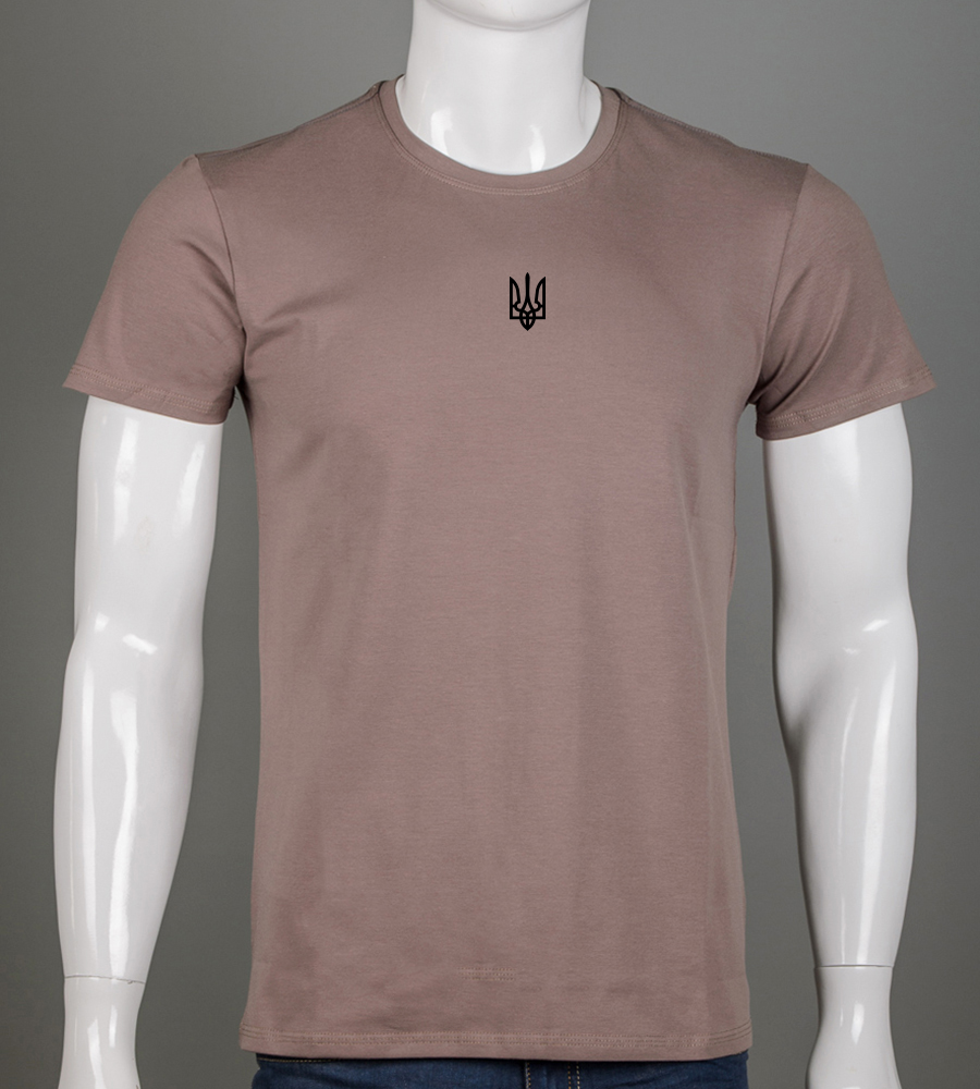 Футболка чоловіча Тризуб 2401м (Уп.4шт M-XXL), Капучино 1