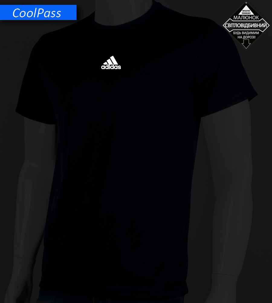 Футболка Coolpass Adidas 3 stripes 5440м (Уп.4шт M-XXL)