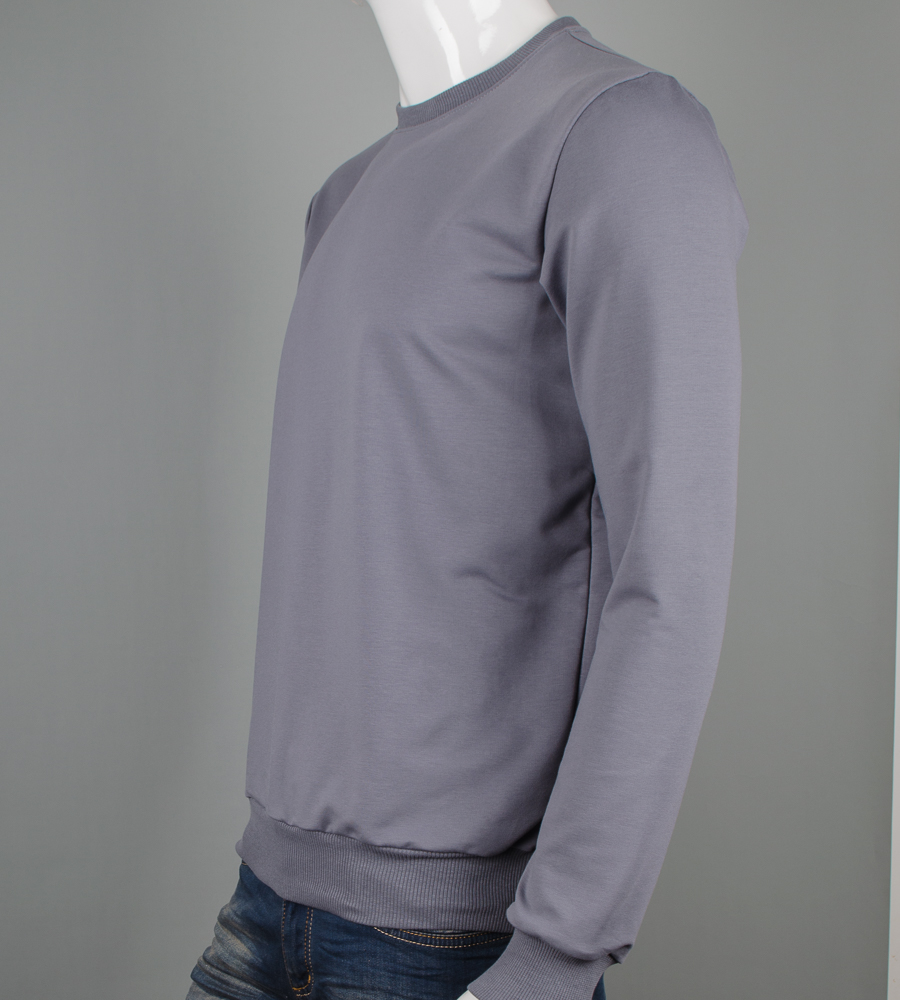 Світшот двонитка Однотонна Сірий 7300с,  (1шт)