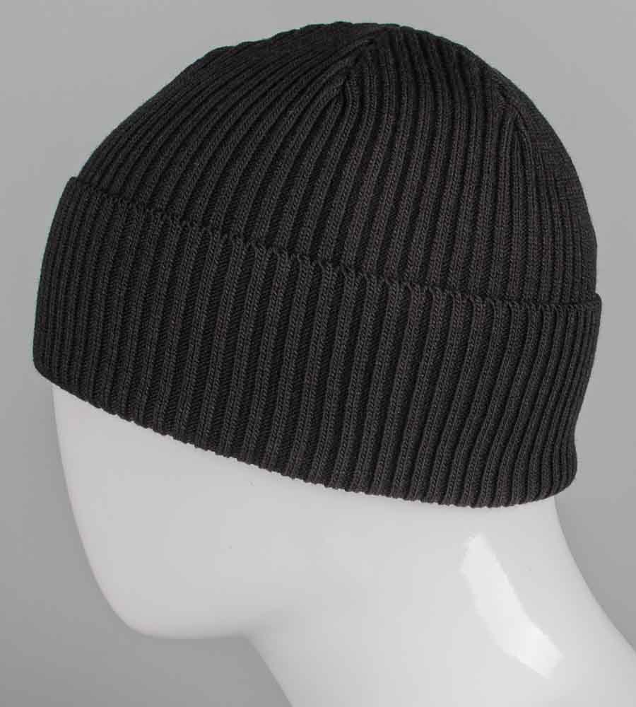 В'язана шапка без підкладки, з відворотом (231031)