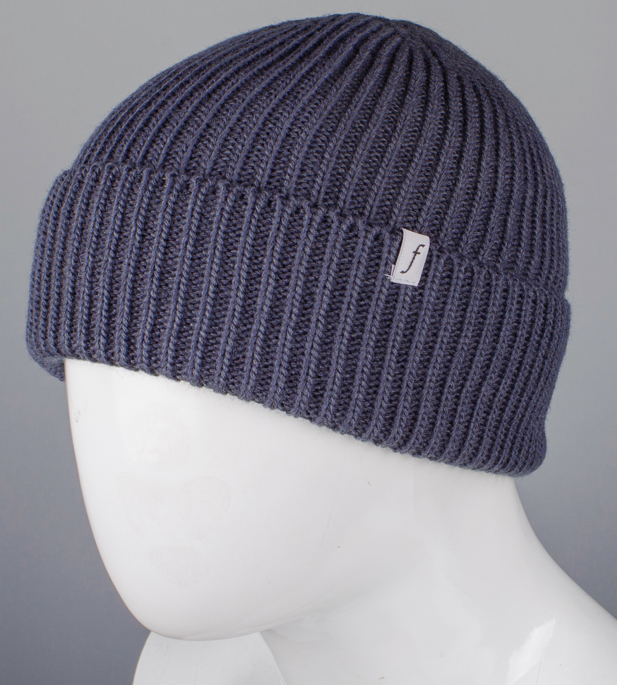 Безшовна шапка на флісі з відворотом (С2324)