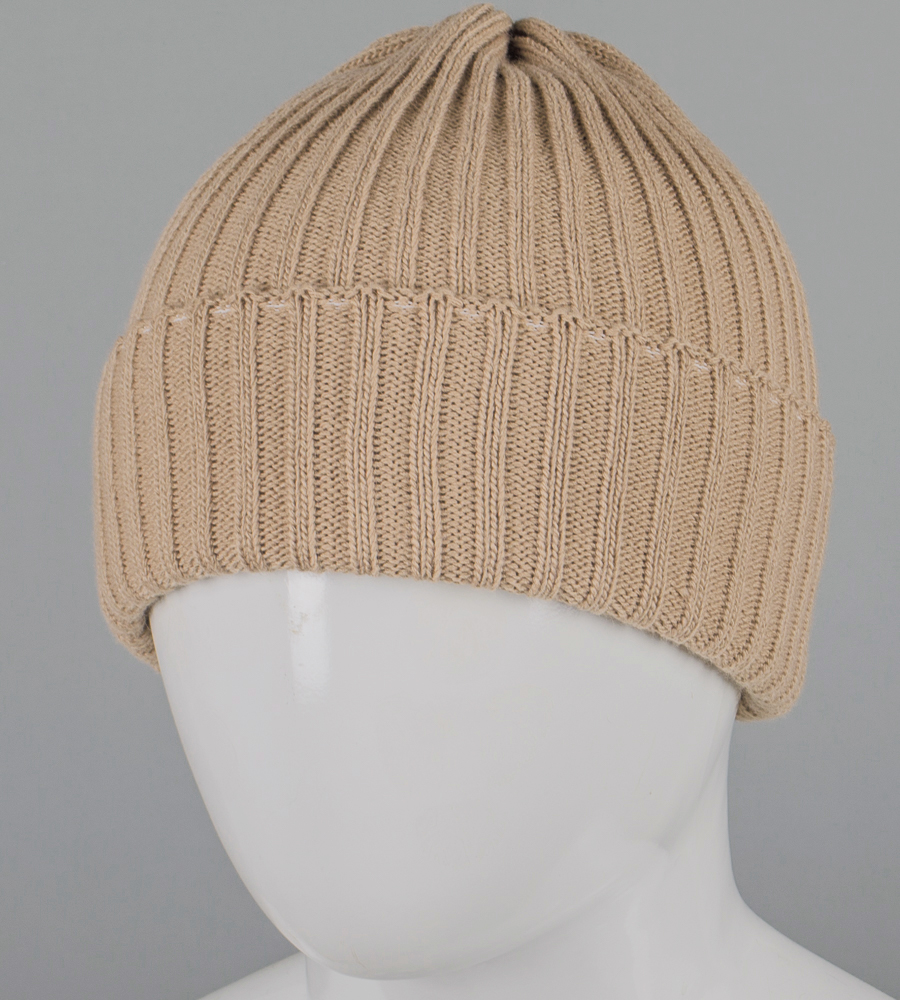 Об'ємна шапка з відворотом "Резинка" (250756)