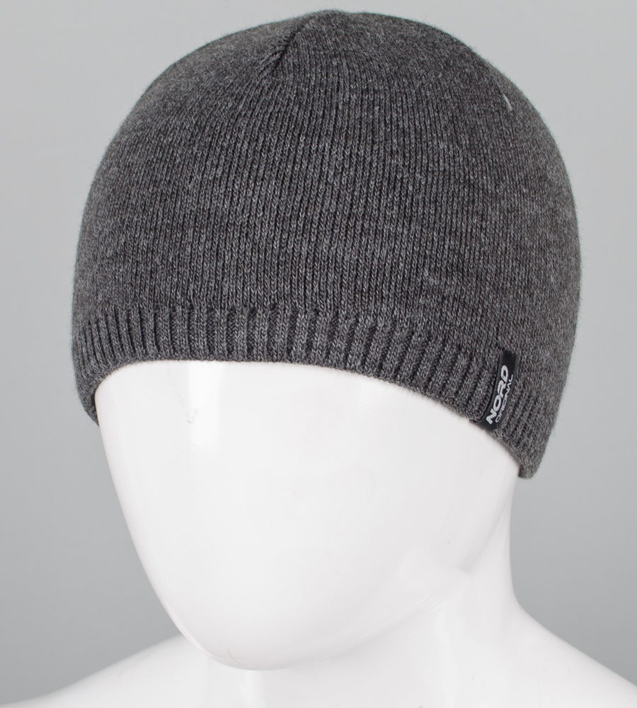 Шапка чоловіча без відвороту (251261) , Т.Сірий 1