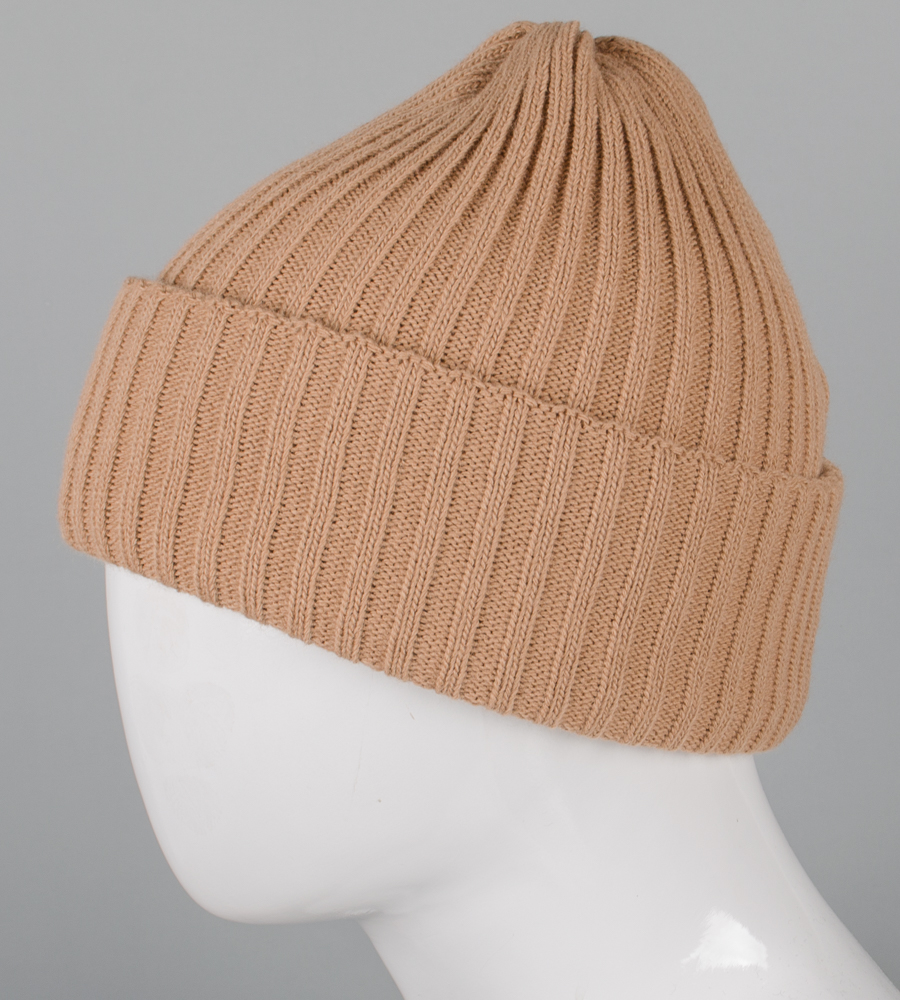 Об'ємна шапка з відворотом "Резинка" (250756)