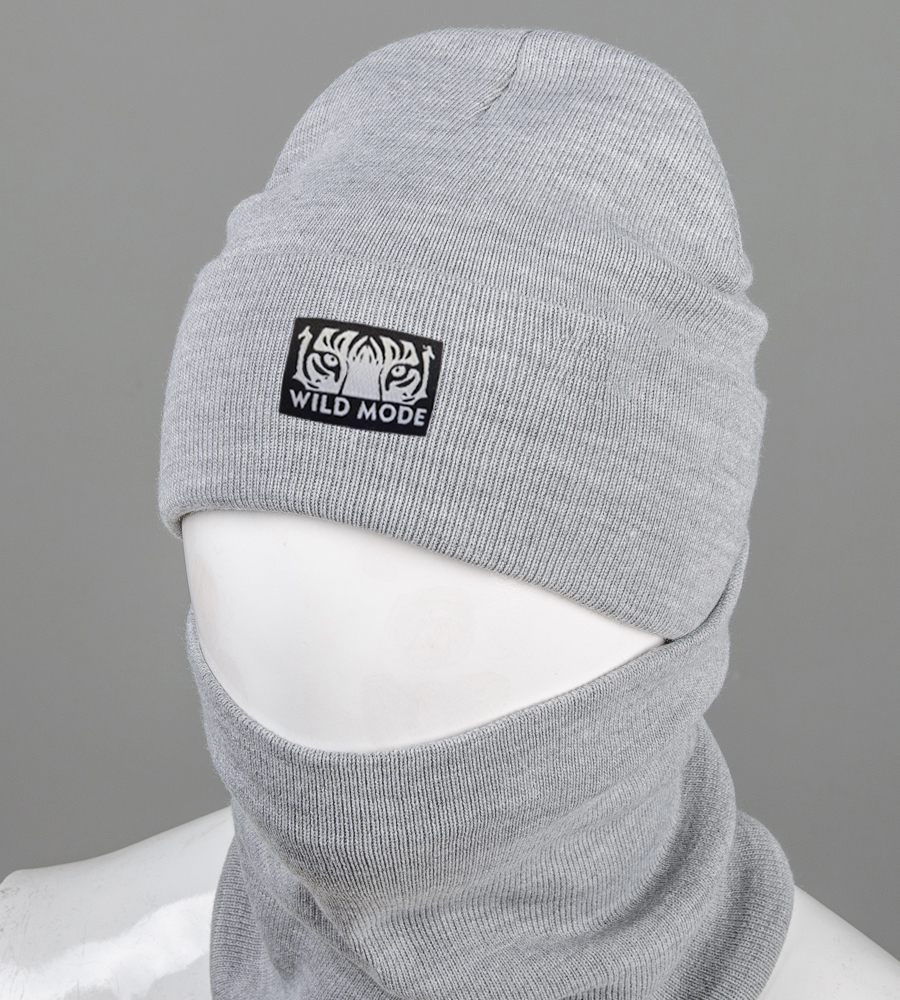 Комплект молодіжний Тигр-Фліс (22240) , Св.Сірий меланж 1