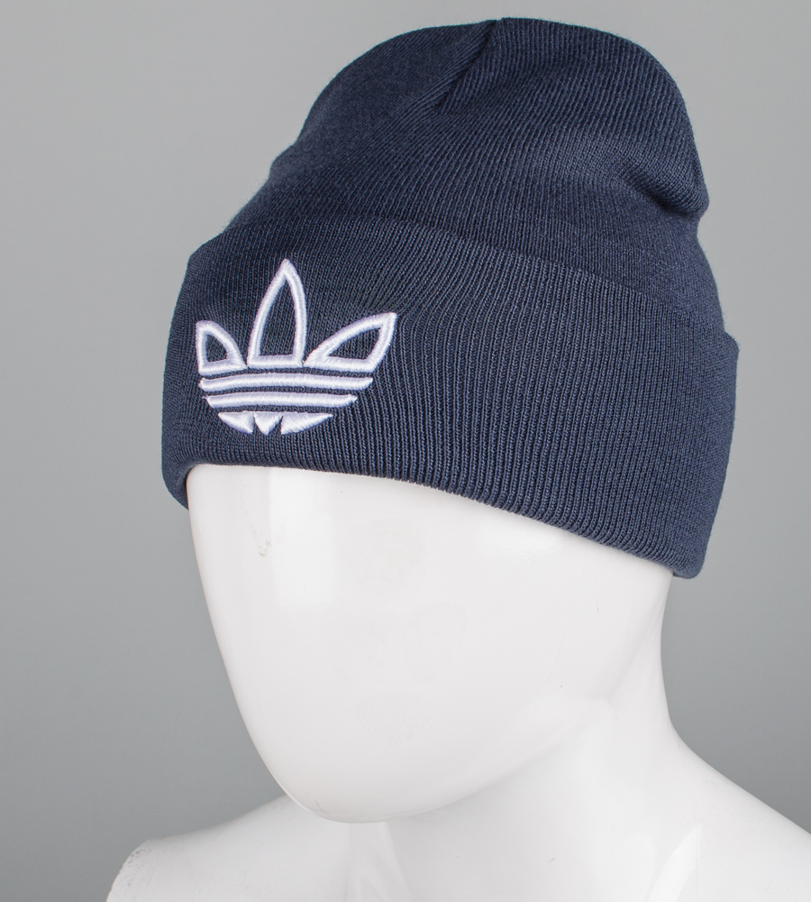 Шапка молодіжна з вишивкою А (m33) , Графіт 1