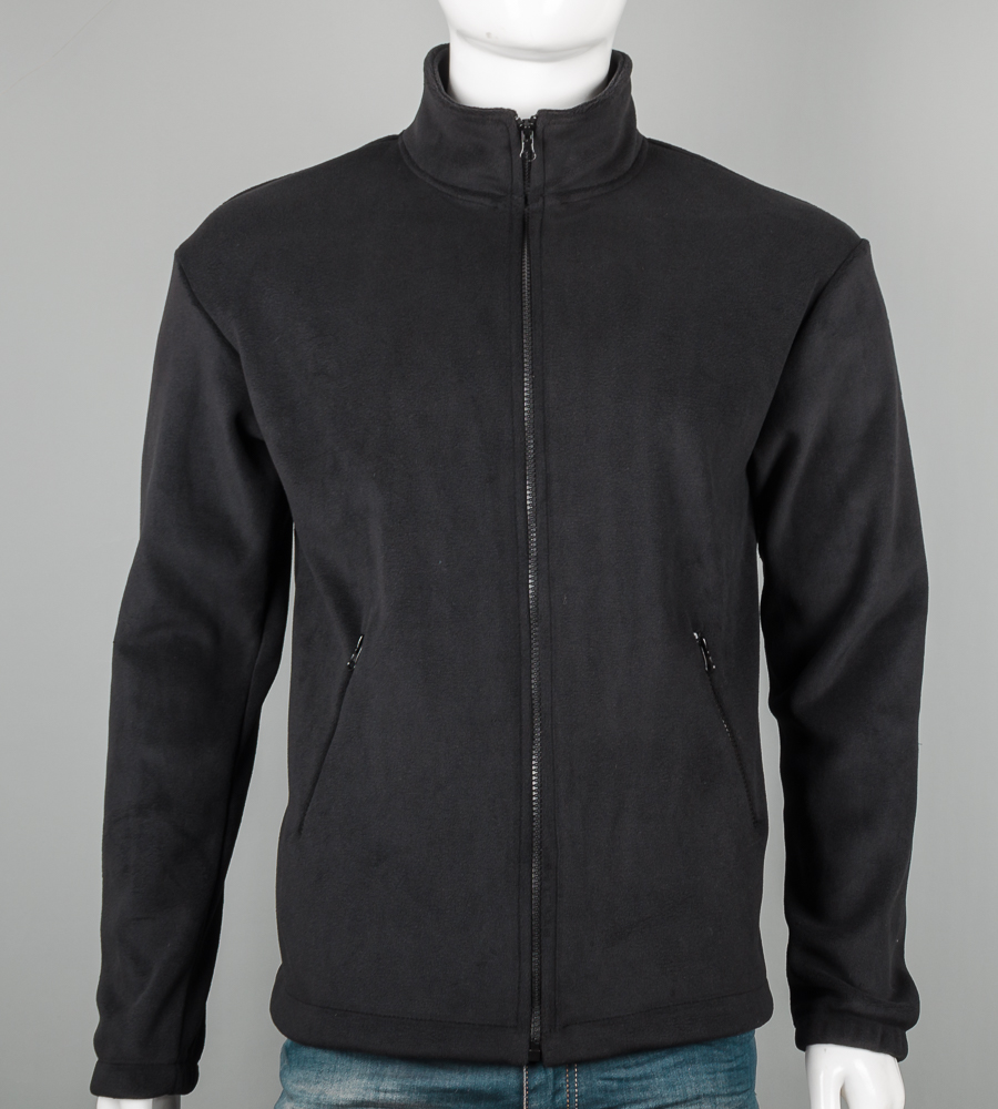 Флісова кофта на замку 2692ф (Уп.4шт M-XXL), Чорний 2