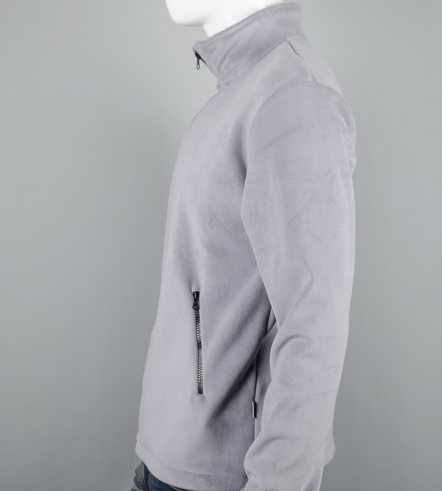 Флісова кофта на замку 2692ф (Уп.4шт M-XXL), Світло-сірий 3