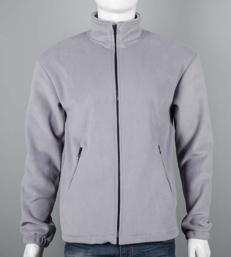 Флісова кофта на замку 2692ф (Уп.4шт M-XXL), Світло-сірий 2