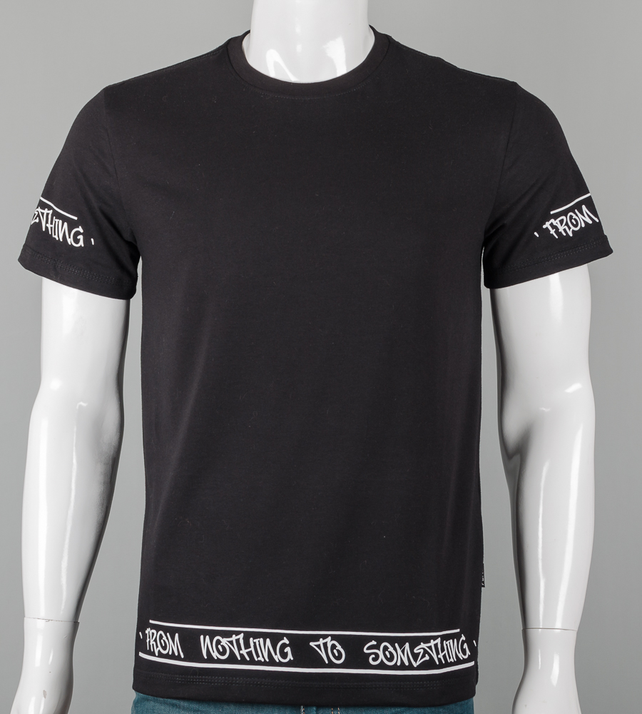 Футболка чоловіча Nothing 2606м (Уп.4шт M-XXL), Чорний 2