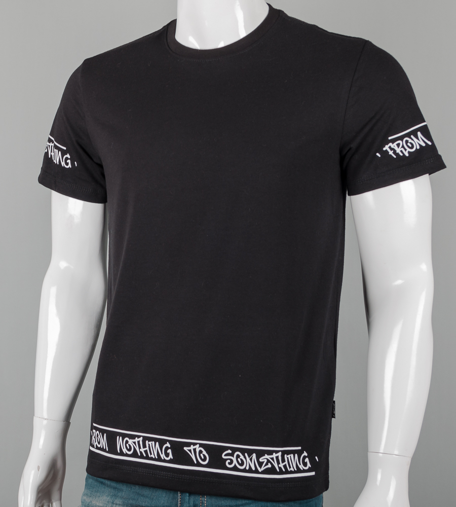 Футболка чоловіча Nothing 2606м (Уп.4шт M-XXL), Чорний 1