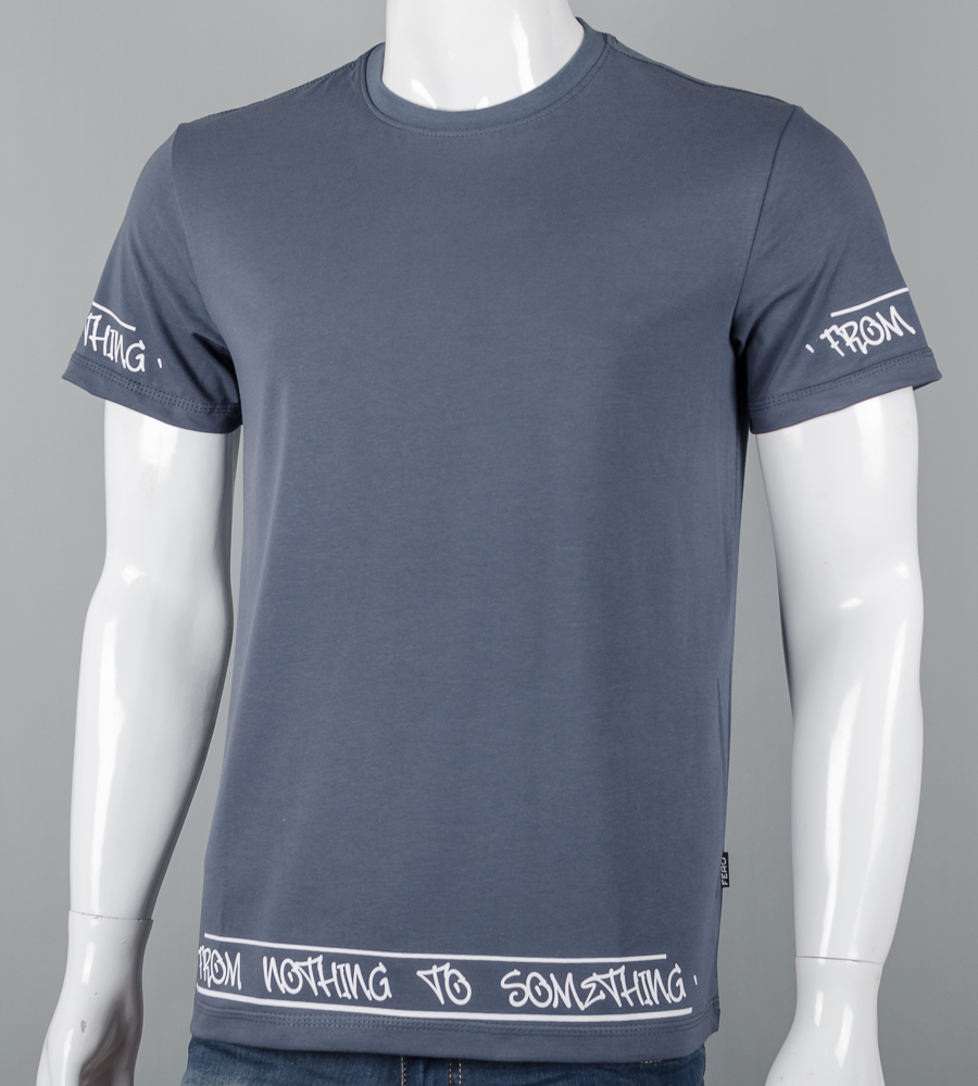 Футболка чоловіча Nothing 2606м (Уп.4шт M-XXL), Графіт 1