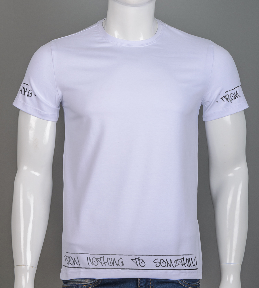 Футболка чоловіча Nothing 2606м (Уп.4шт M-XXL), Білий 1