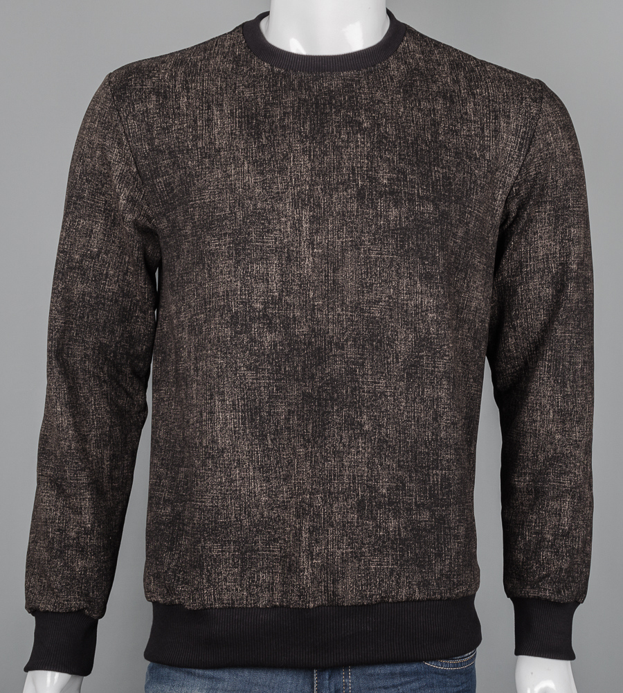 Світшот чоловічий Однотонний 7300с (Уп.4шт M-XXL), Чорний (крапки) 2