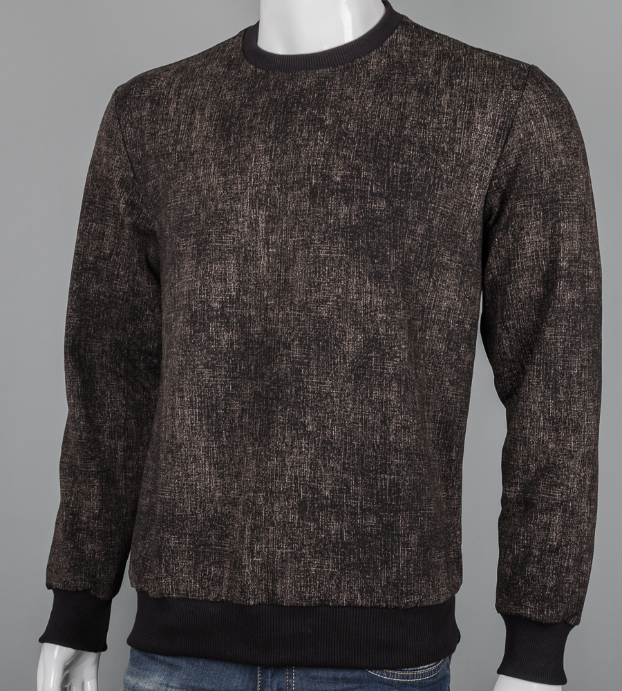 Світшот чоловічий Однотонний 7300с (Уп.4шт M-XXL), Чорний (крапки) 1