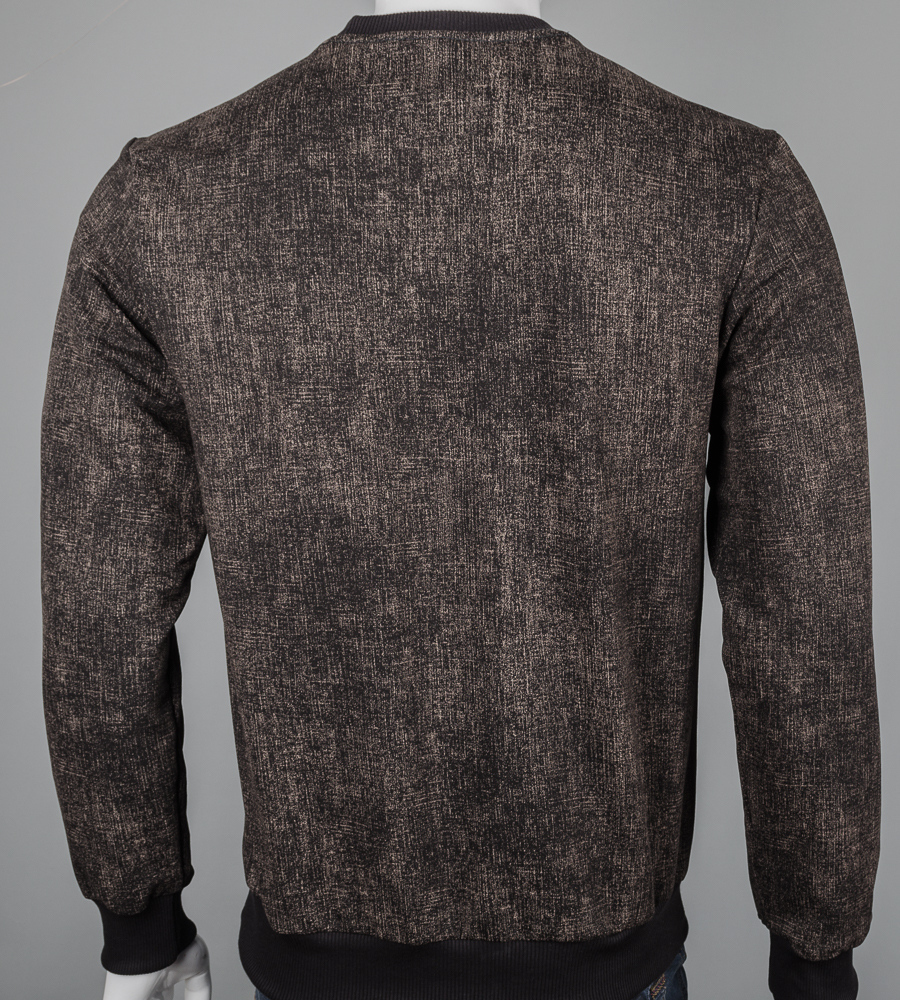 Світшот батал двонитка Однотонний 7300б (Уп.4шт 3XL,4XL), Чорний (крапки) 3