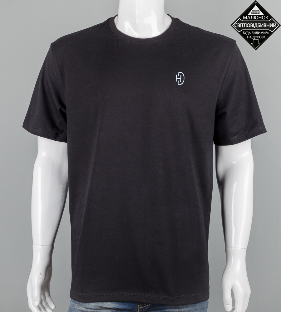 Футболка супер-батал HD reflective 2602сб (Уп.2шт 5XL,6XL), Чорний 1