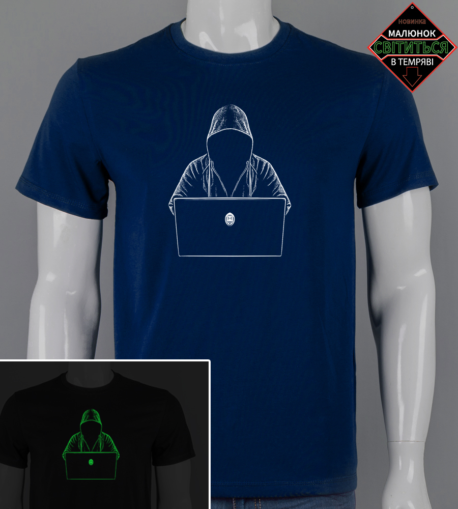 Футболка чоловіча Hacker 2609м (Уп.4шт M-XXL), Темно-синій 1