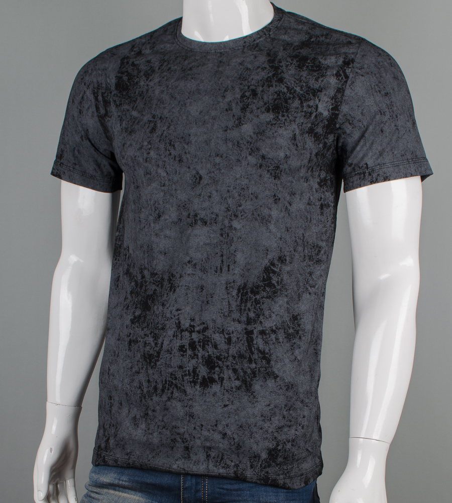 Футболка батал Мармур 2500б (Уп.4шт 3XL,4XL), Чорний 1
