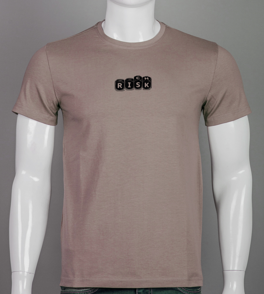 Футболка чоловіча Risk 2607м (Уп.4шт M-XXL), Капучино 1