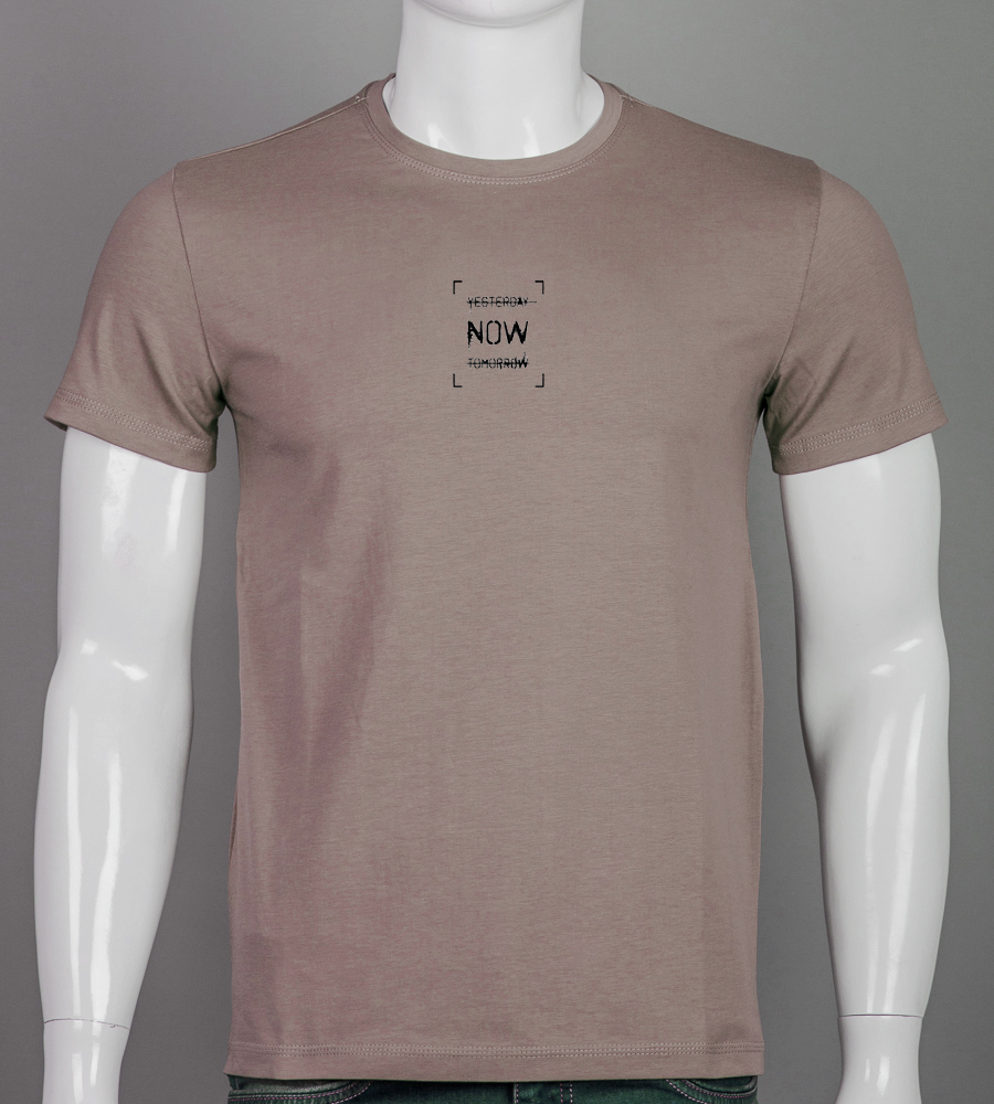 Футболка чоловіча NOW 2605м (Уп.4шт M-XXL), Капучино 1