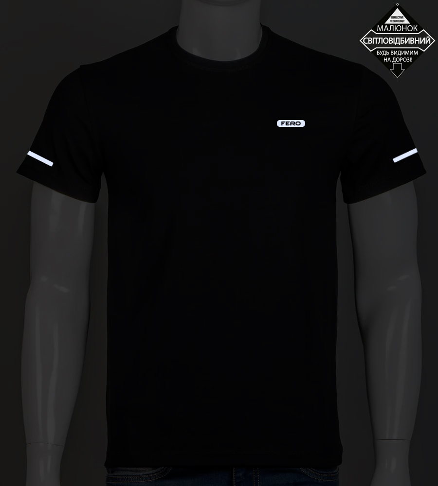 Футболка чоловіча Fero reflective 2520м (Уп.4шт M-XXL), Темно-синій 2