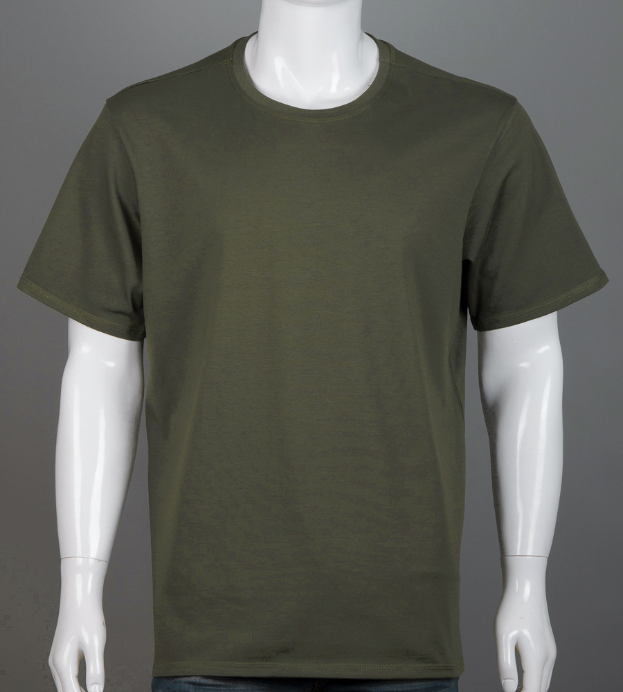 Футболка батал Однотонна 2300б (Уп.4шт 3XL,4XL), Хакі 1