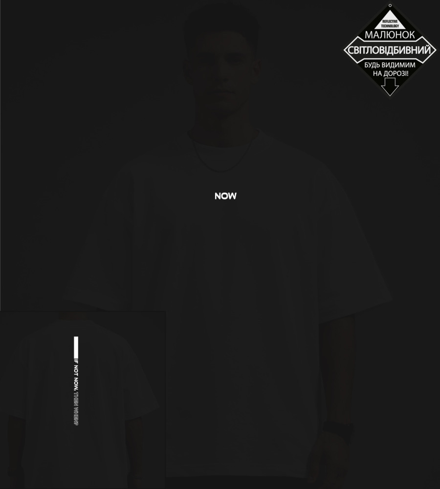 Футболка оверсайз If not now Чорний 3611м,  (1шт),  4