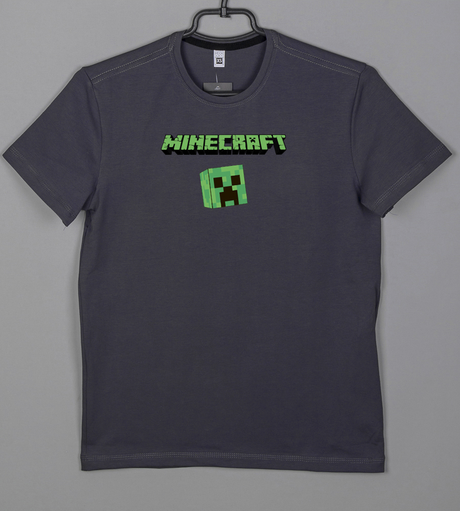 Футболка юніор Minecraft 2620п (Уп.4шт XS, S), Графіт 1