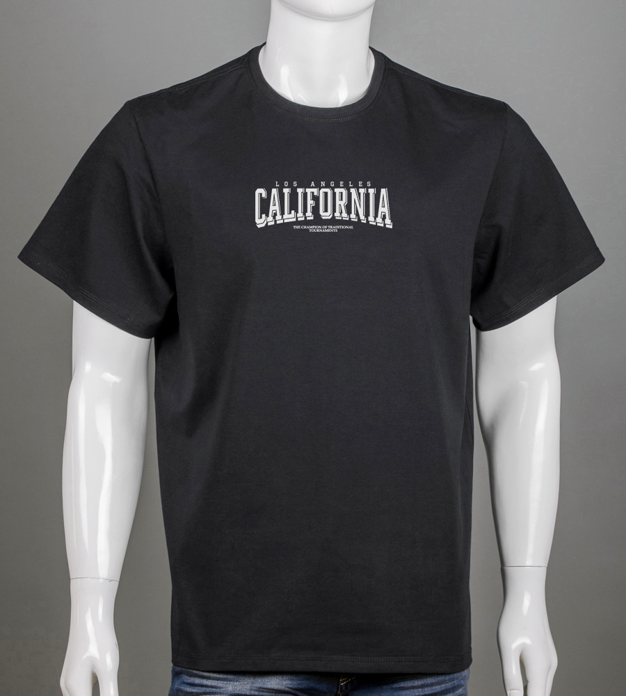 Футболка супер-батал California 2403сб (Уп.2шт 7XL,8XL), Чорний 1