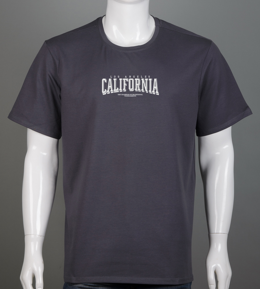 Футболка супер-батал California 2403сб (Уп.2шт 7XL,8XL), Графіт 1