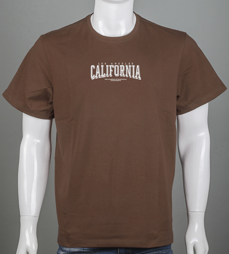 Футболка супер-батал California 2403сб (Уп.2шт 7XL,8XL), Коричневий 1