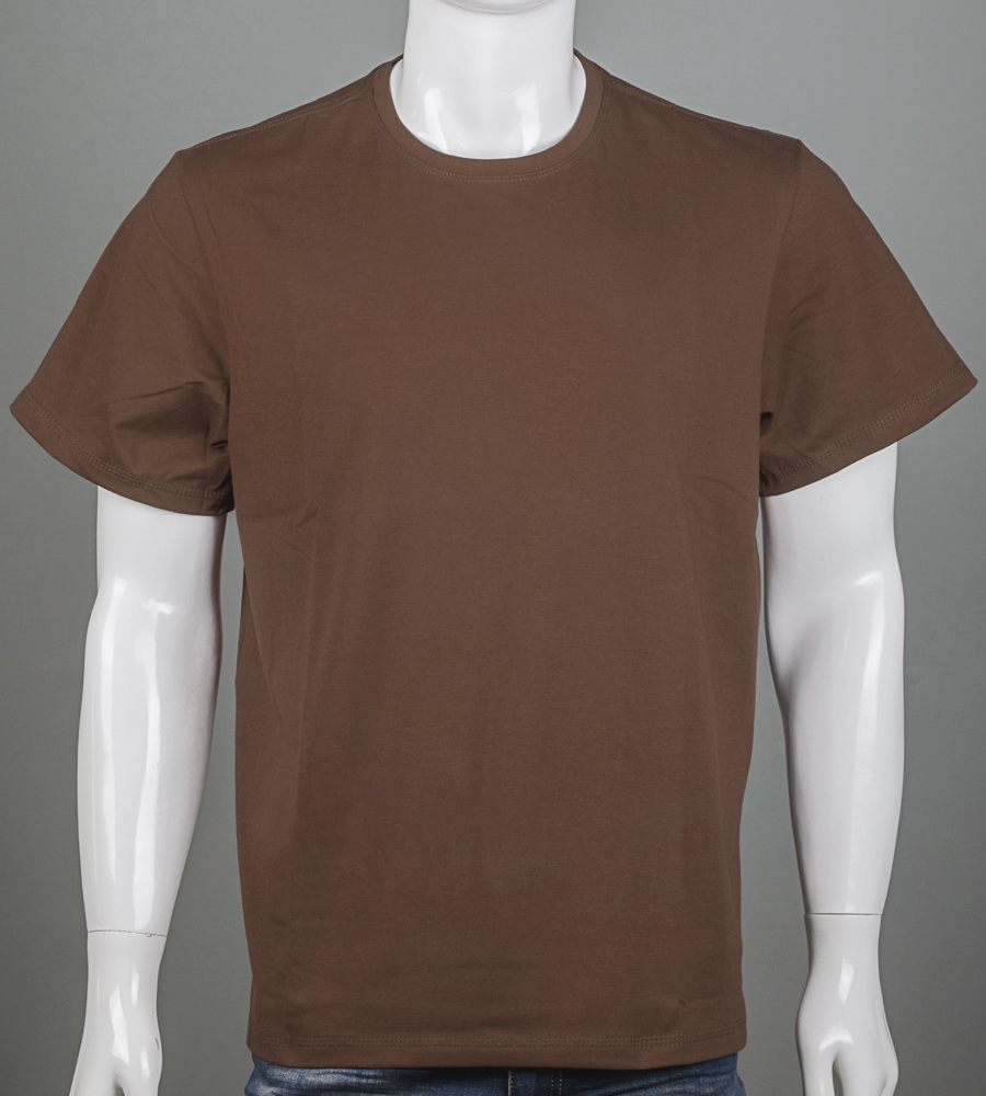 Футболка супер-батал Однотонна 2600сб (Уп.2шт 7XL,8XL), Коричневий 1