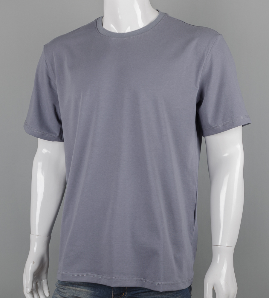 Футболка супер-батал Однотонна 2600сб (Уп.2шт 7XL,8XL), Сірий 4