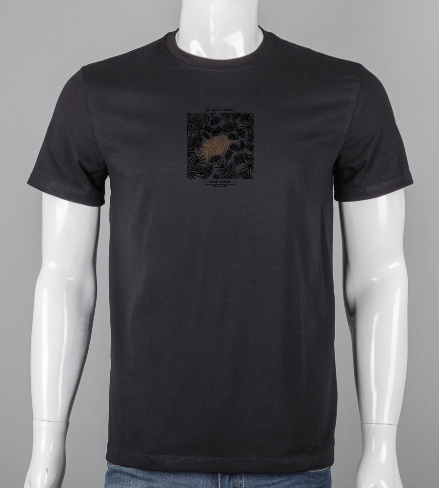 Футболка чоловіча Nature 2617м (Уп.4шт M-XXL), Чорний з чорним 1