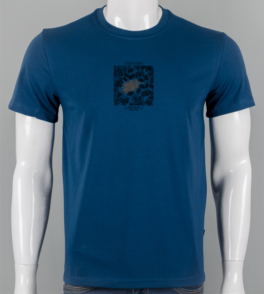 Футболка чоловіча Nature 2617м (Уп.4шт M-XXL), Петроль 1