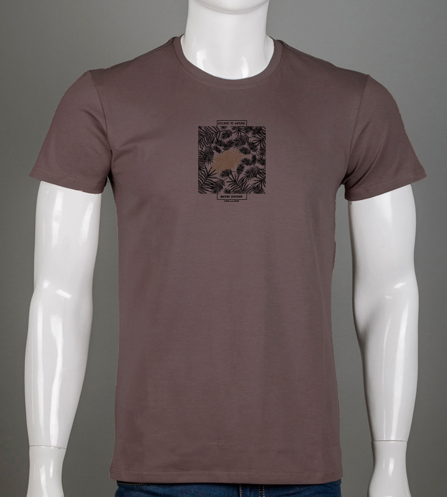 Футболка чоловіча Nature 2617м (Уп.4шт M-XXL), Коричневий 1