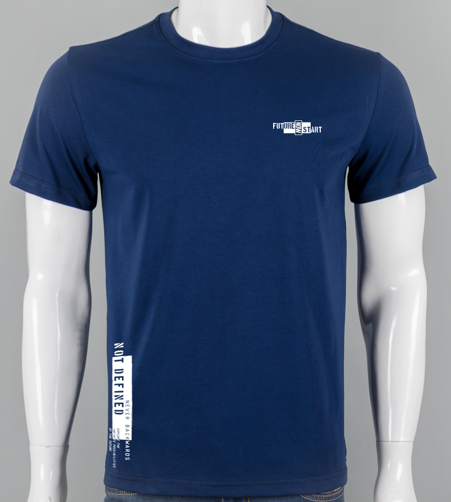 Футболка чоловіча Future 2616м (Уп.4шт M-XXL), Темно-синій 1