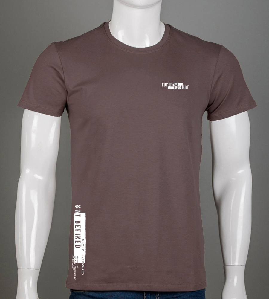 Футболка чоловіча Future 2616м (Уп.4шт M-XXL), Коричневий 1