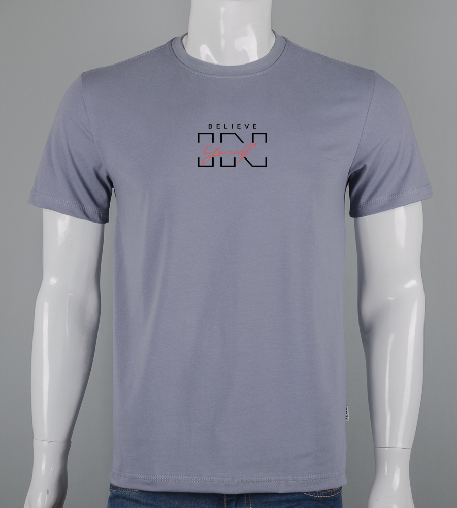 Футболка чоловіча Believe 2615м (Уп.4шт M-XXL), Сірий 1
