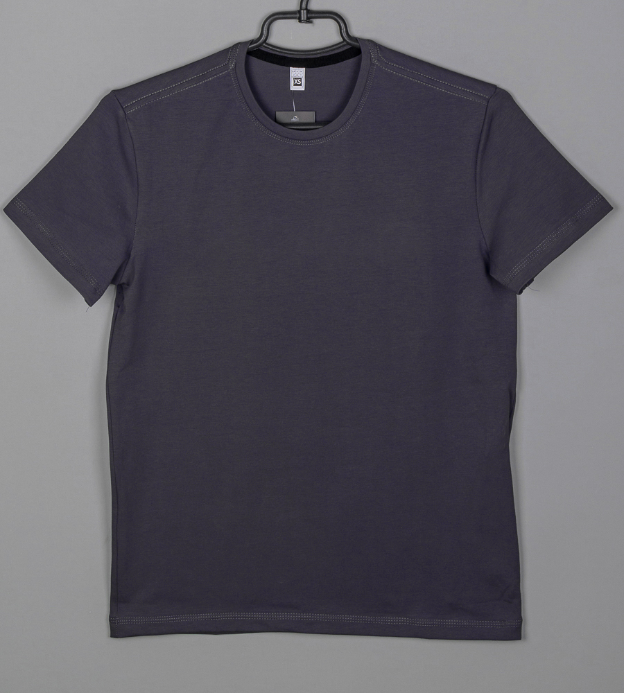 Футболка юніор Однотонна 2300п (Уп.4шт XS, S), Графіт 1