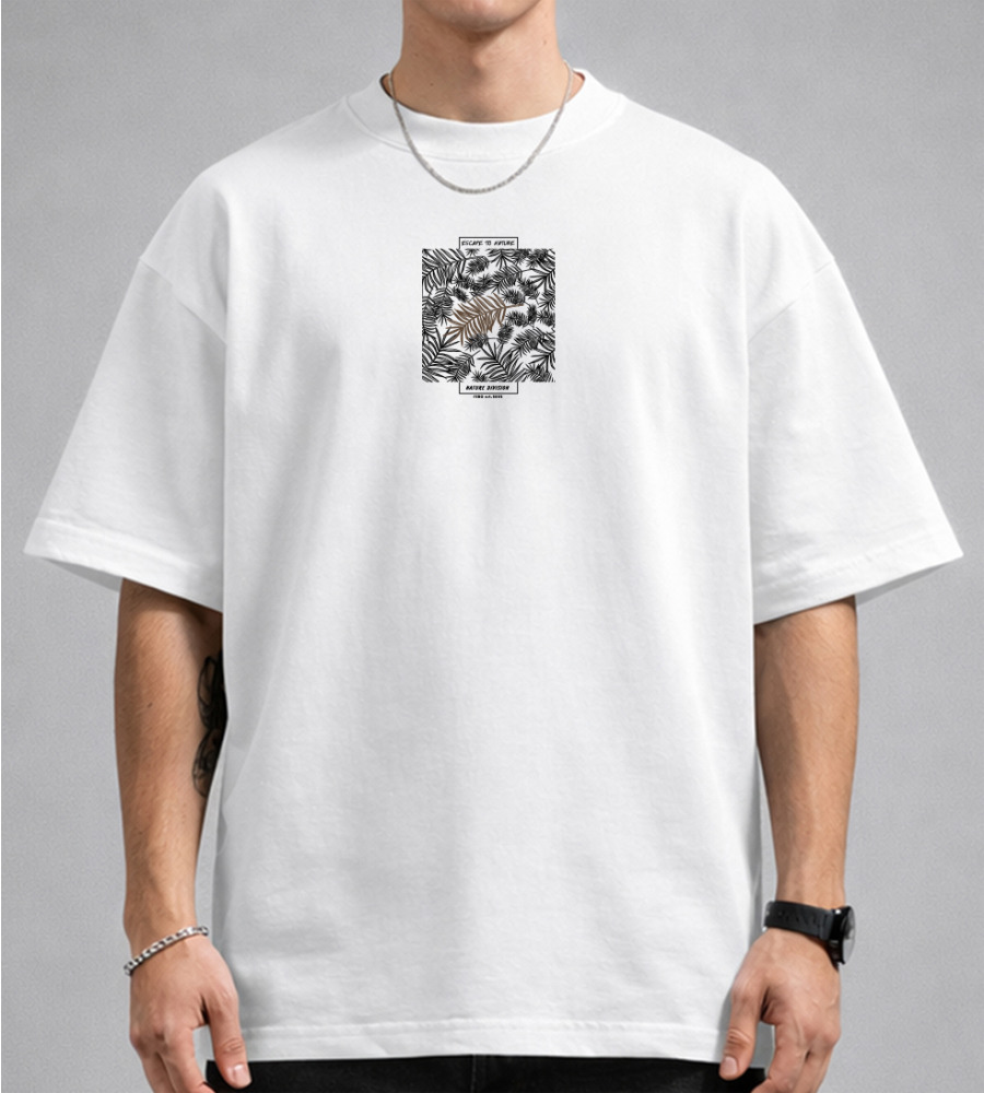 Футболка оверсайз Стрейч Nature 4617м (Уп.4шт M-XXL), Білий 1