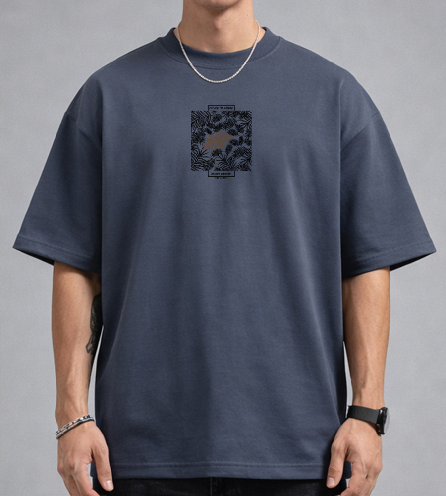 Футболка оверсайз Стрейч Nature 4617м (Уп.4шт M-XXL), Графіт 1