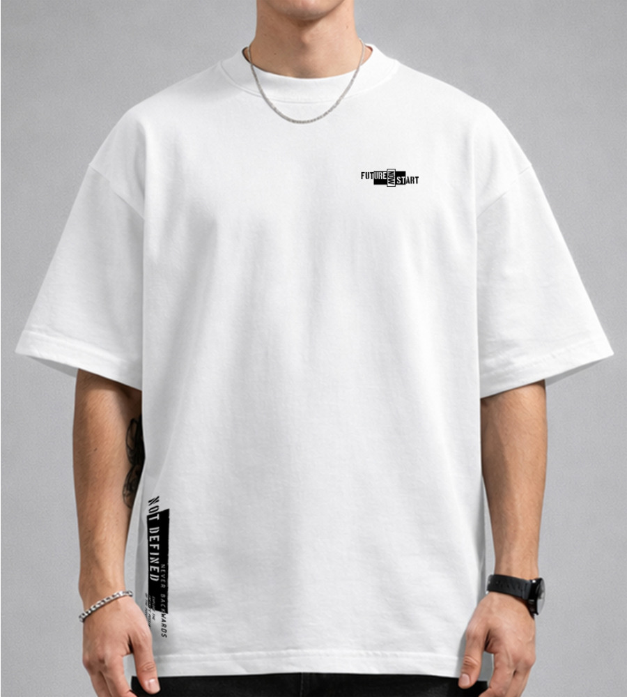 Футболка оверсайз Стрейч Future 4616м (Уп.4шт M-XXL), Білий 1