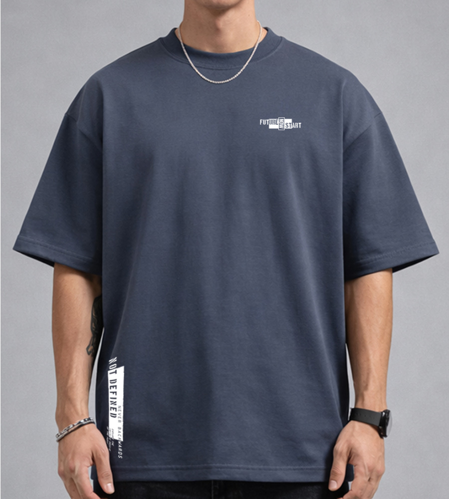 Футболка оверсайз Стрейч Future 4616м (Уп.4шт M-XXL), Графіт 1