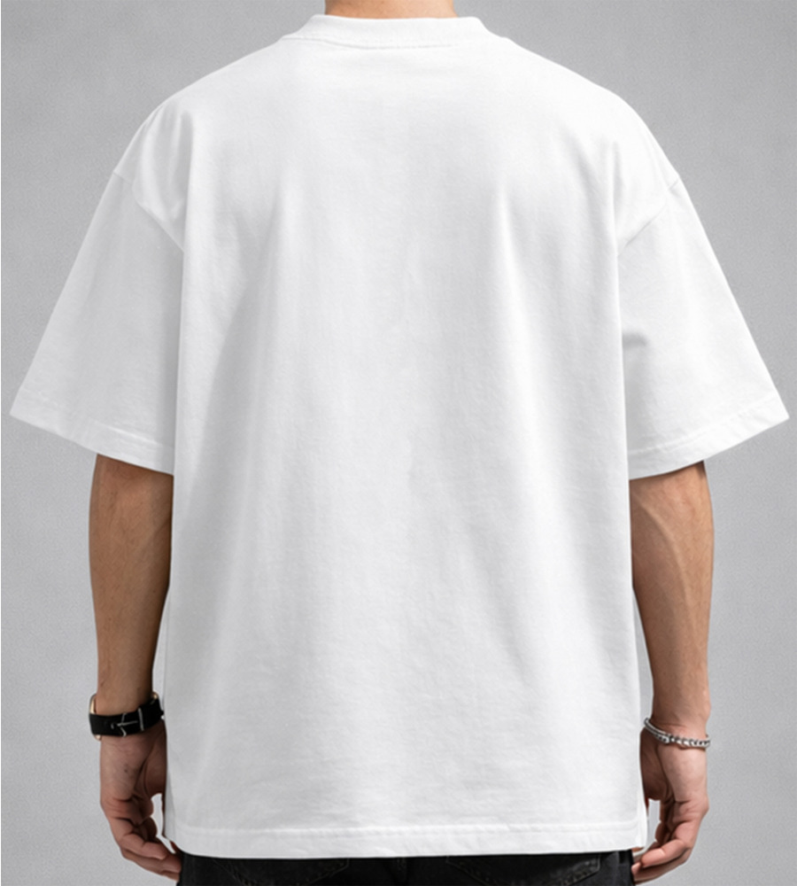 Футболка оверсайз Стрейч Однотонна 4600м (Уп.4шт M-XXL), Білий 2