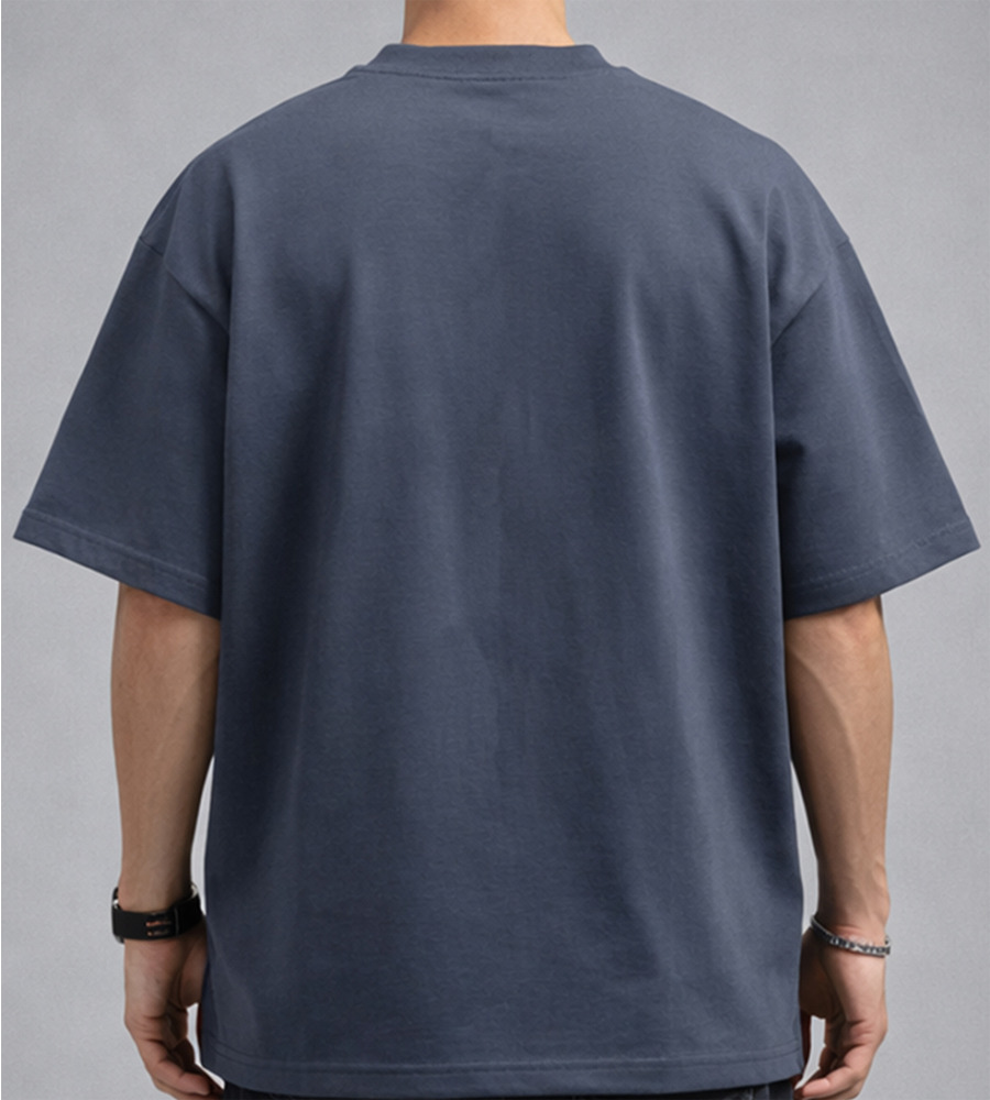 Футболка оверсайз Стрейч Однотонна 4600м (Уп.4шт M-XXL), Графіт 2